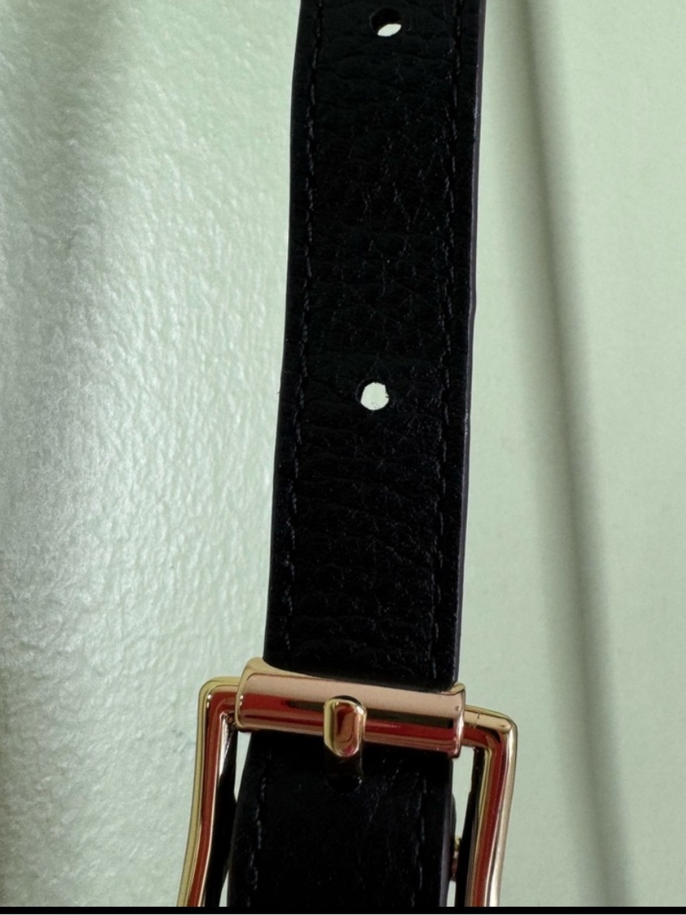 Aimee Kestenberg Madrid Double Zip Black Leather Gold Hardware Crossbody Bag NWT - Picture 15 of 15